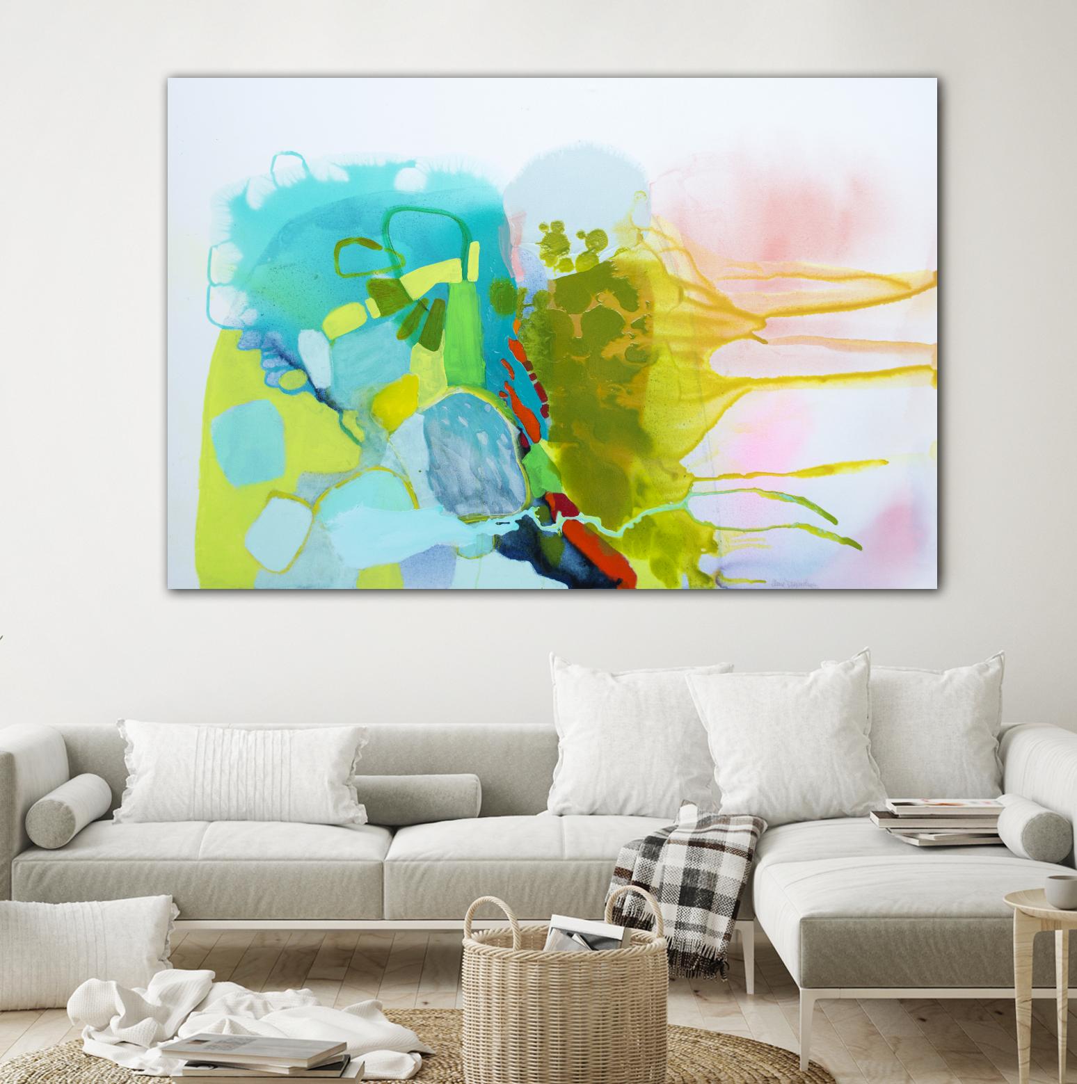 Find me comfort by Claire Desjardins on GIANT ART - yellow abstract