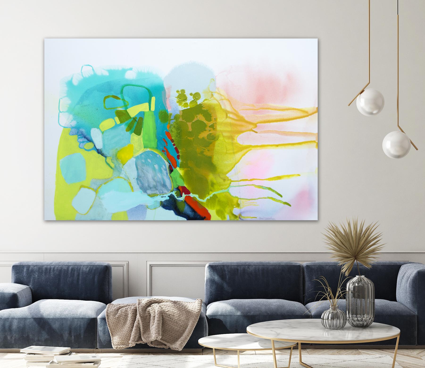 Find me comfort by Claire Desjardins on GIANT ART - yellow abstract