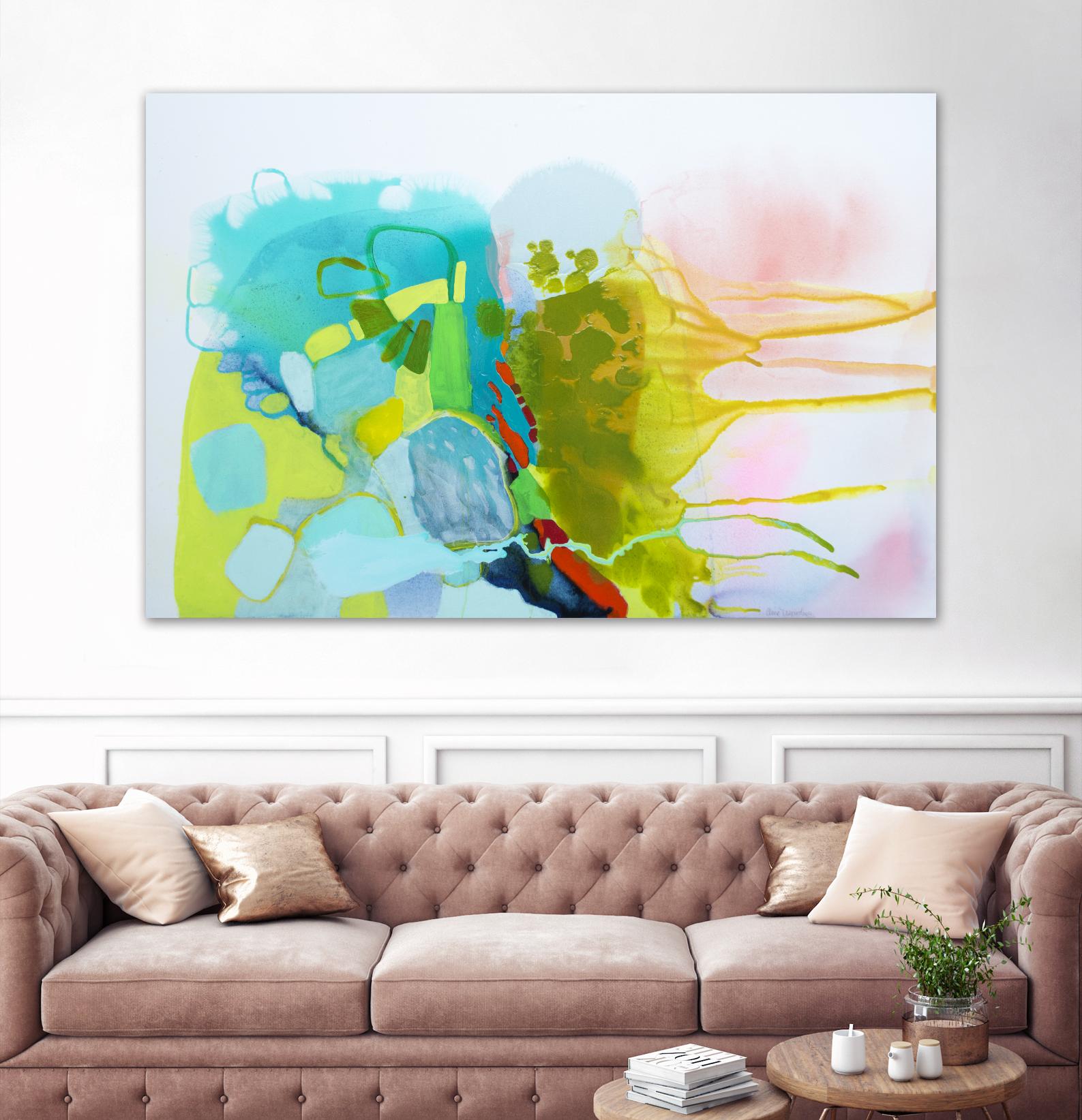 Find me comfort by Claire Desjardins on GIANT ART - yellow abstract