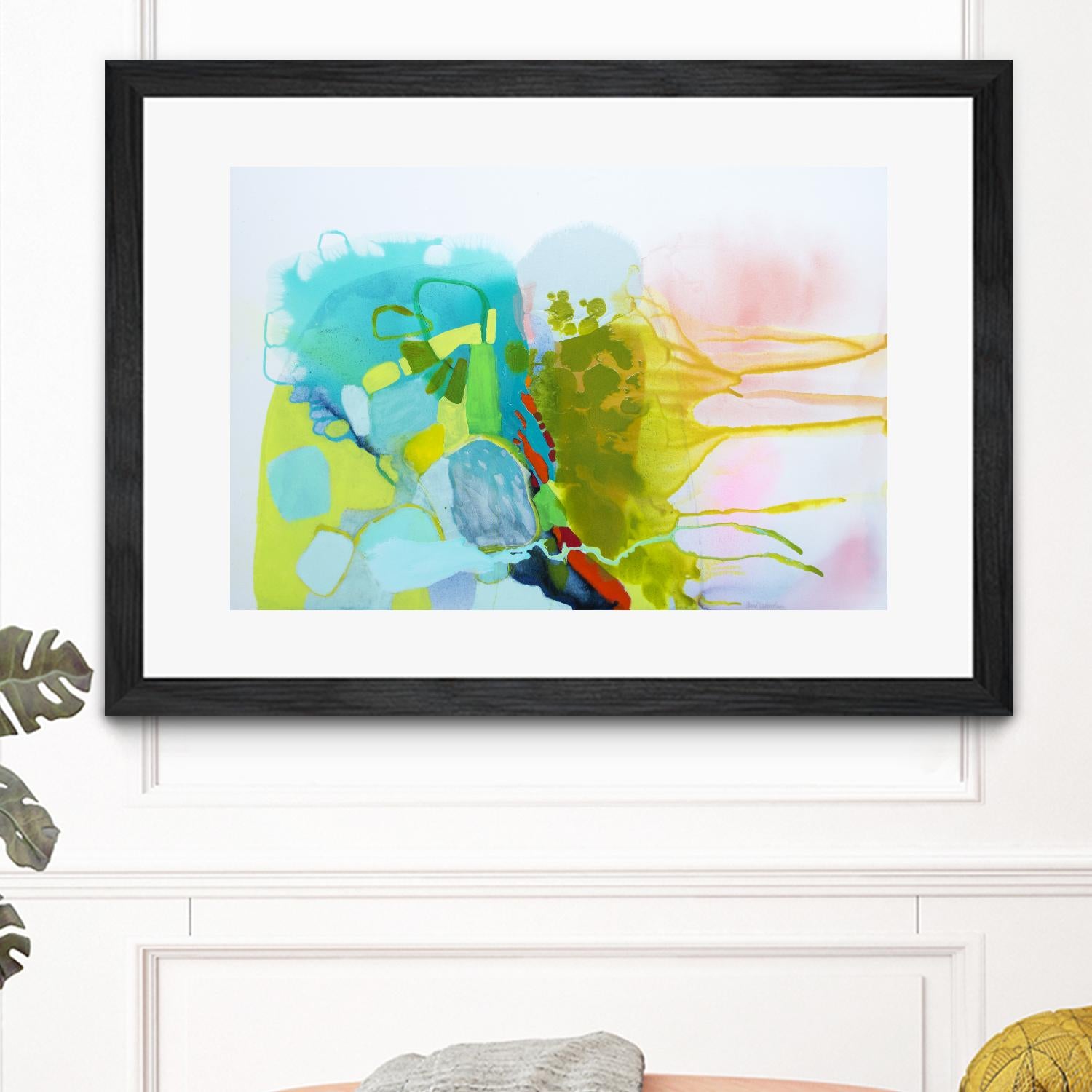 Find me comfort by Claire Desjardins on GIANT ART - pink abstract transparency