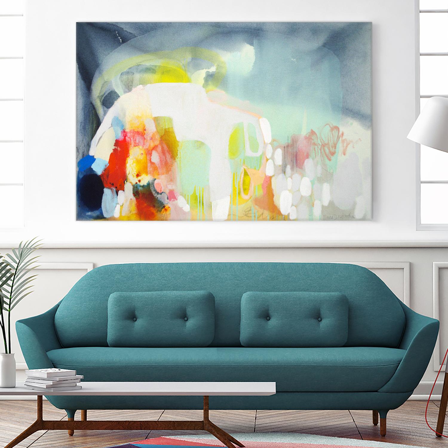 From China with Love by Claire Desjardins on GIANT ART - yellow abstract