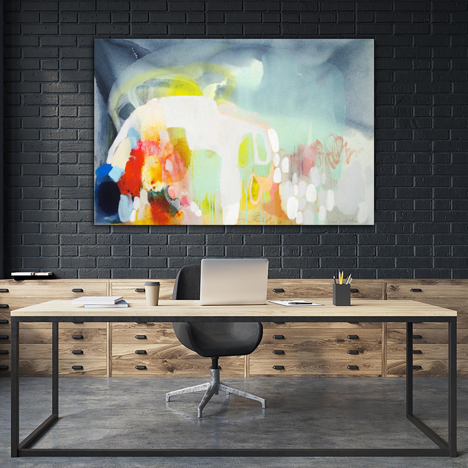 From China with Love by Claire Desjardins on GIANT ART - yellow abstract