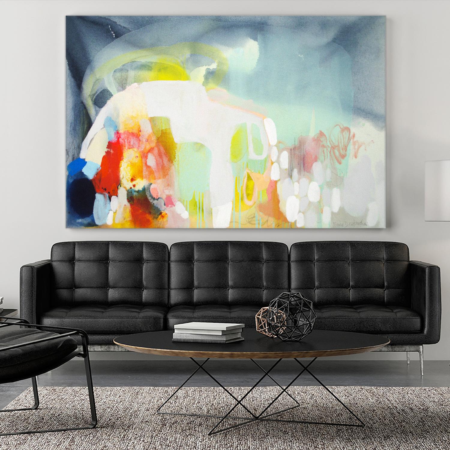 From China with Love by Claire Desjardins on GIANT ART - yellow abstract