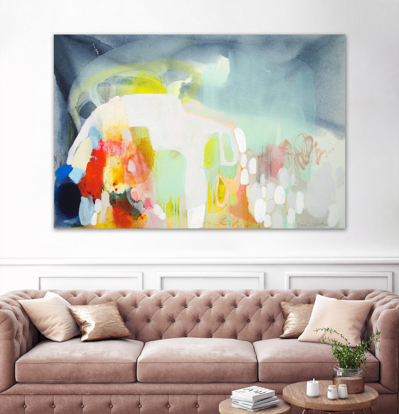 From China with Love by Claire Desjardins on GIANT ART - yellow abstract