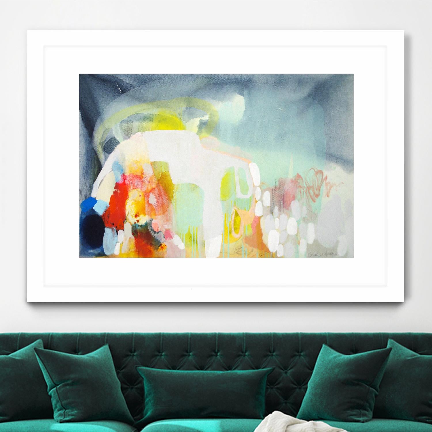 From China with Love by Claire Desjardins on GIANT ART - green abstract artistes du québec