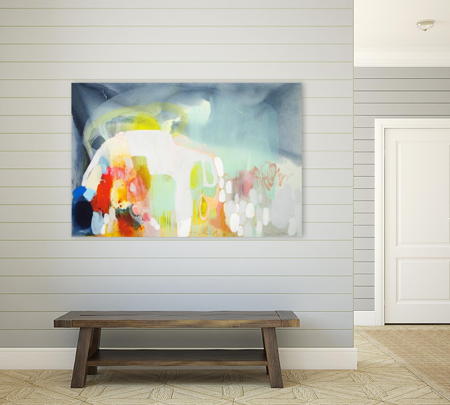 From China with Love by Claire Desjardins on GIANT ART - green abstract artistes du québec