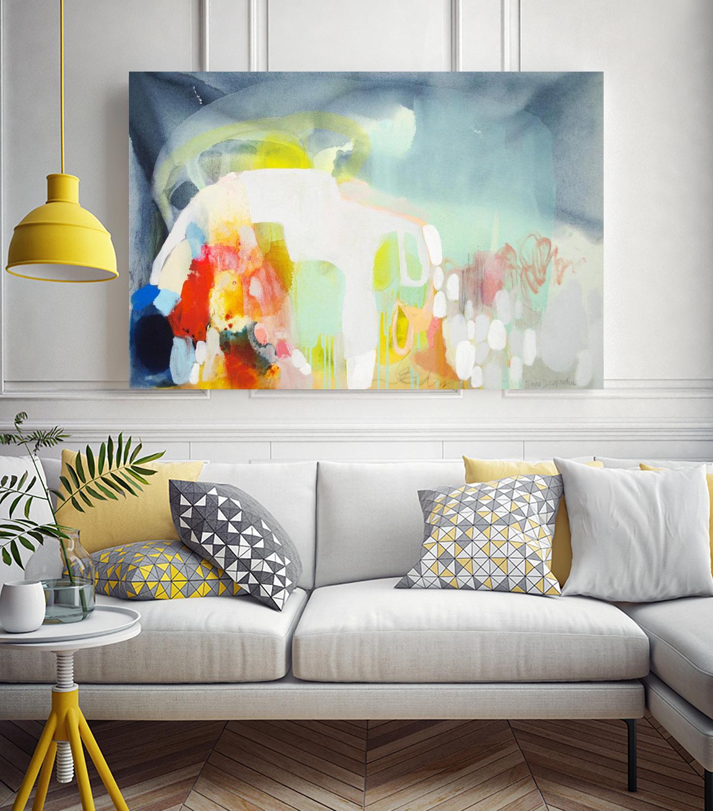 From China with Love by Claire Desjardins on GIANT ART - green abstract artistes du québec