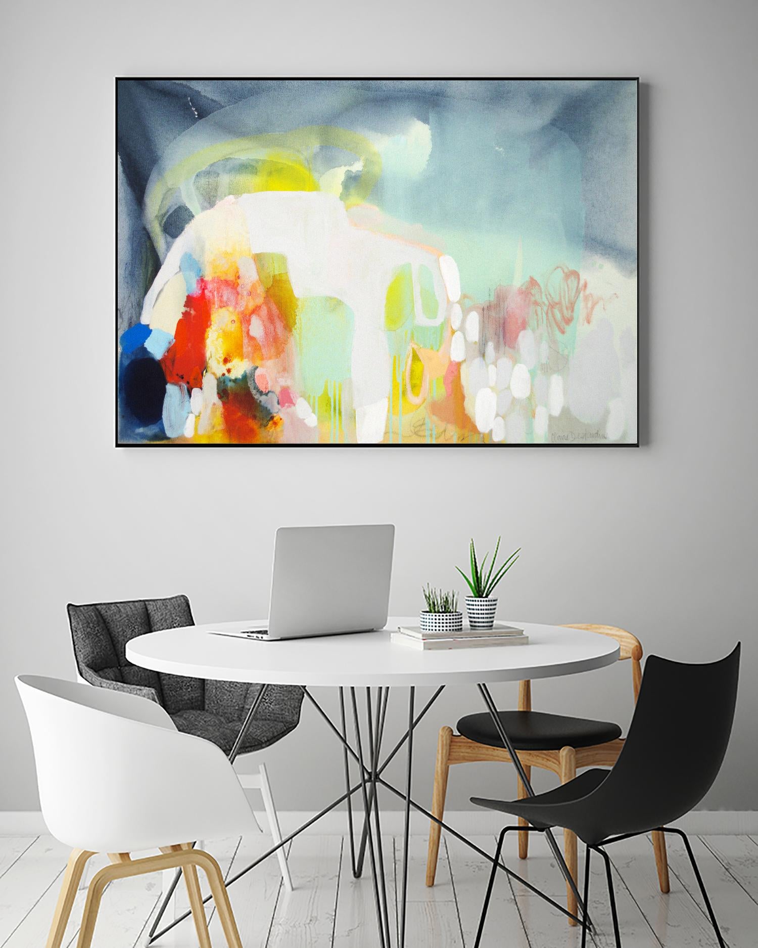 From China with Love by Claire Desjardins on GIANT ART - yellow abstract