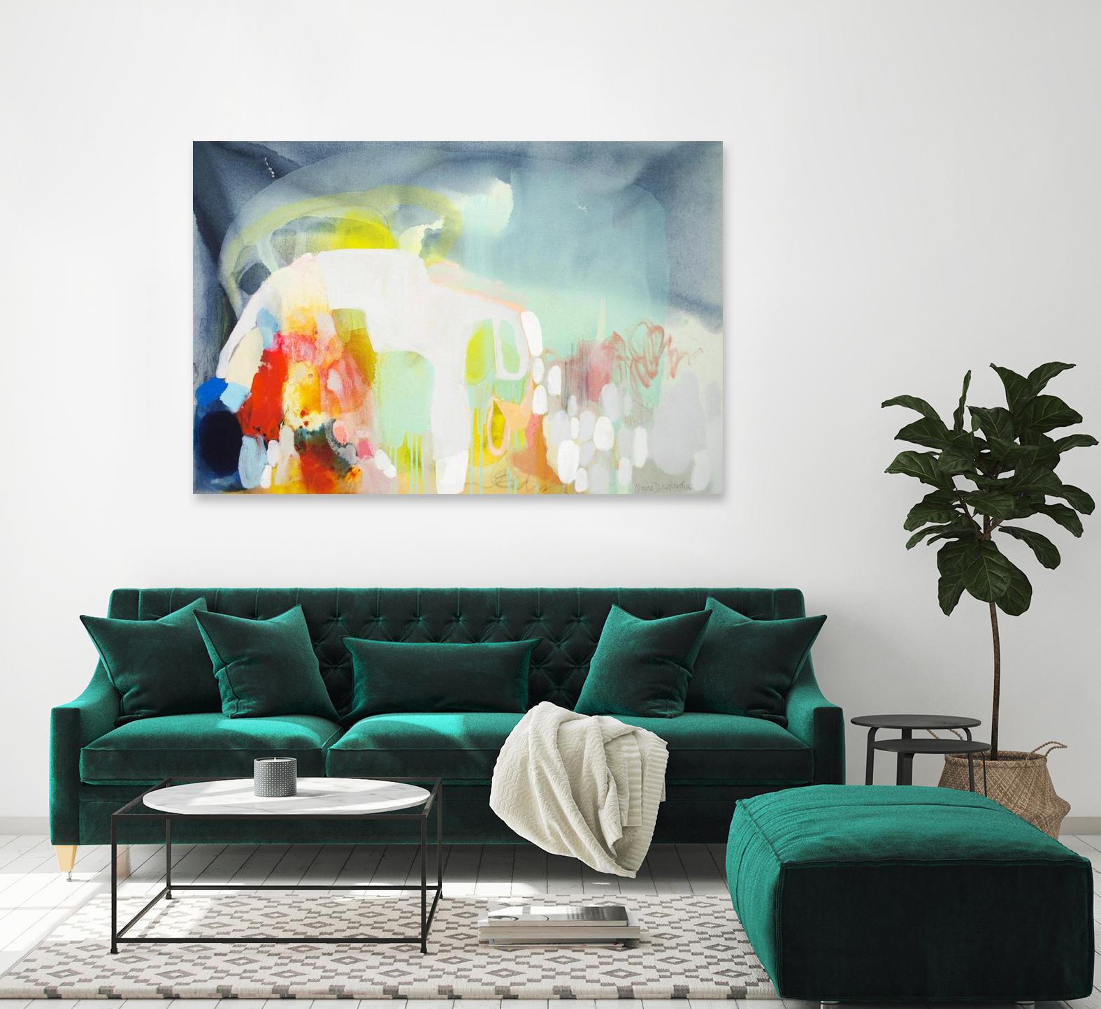 From China with Love by Claire Desjardins on GIANT ART - green abstract artistes du québec