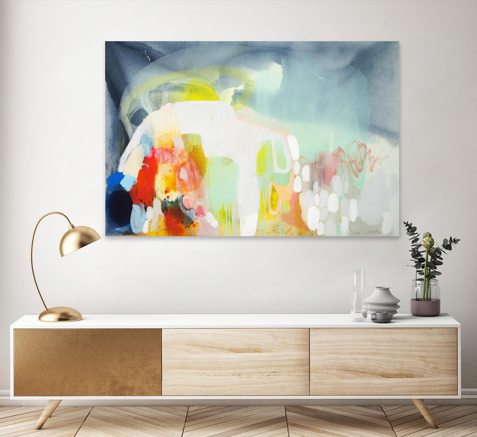 From China with Love by Claire Desjardins on GIANT ART - green abstract artistes du québec