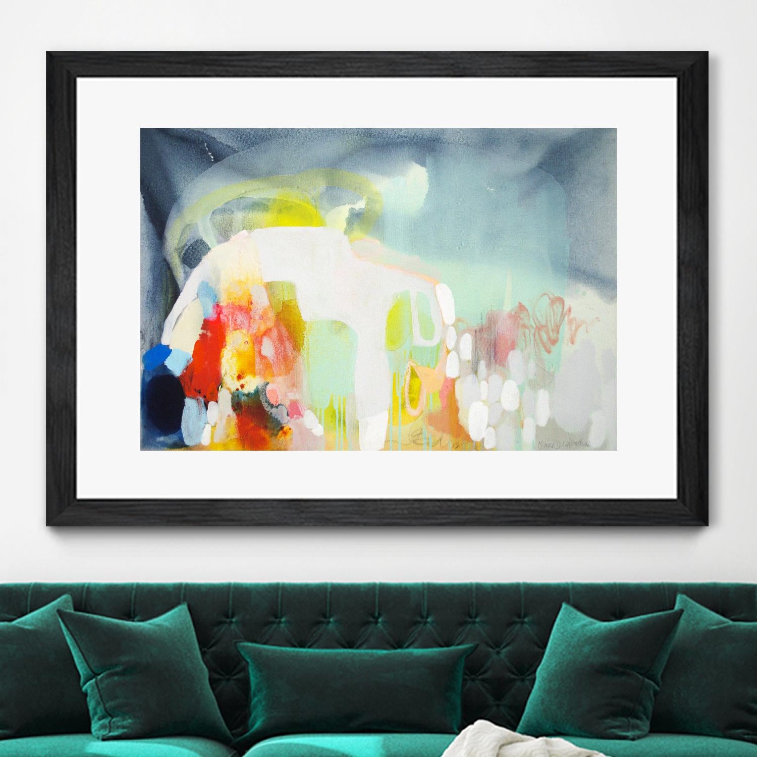 From China with Love by Claire Desjardins on GIANT ART - green abstract artistes du québec