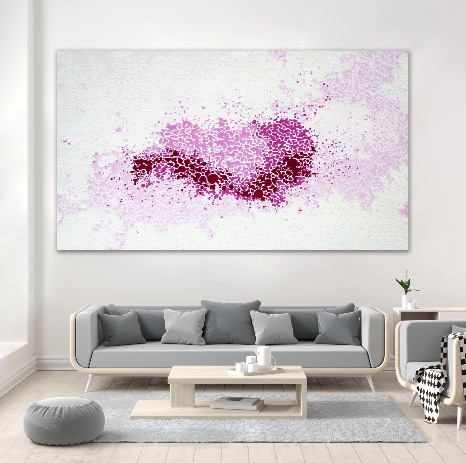 Hues of Quinacridone Violet by Claire Desjardins on GIANT ART - white abstract