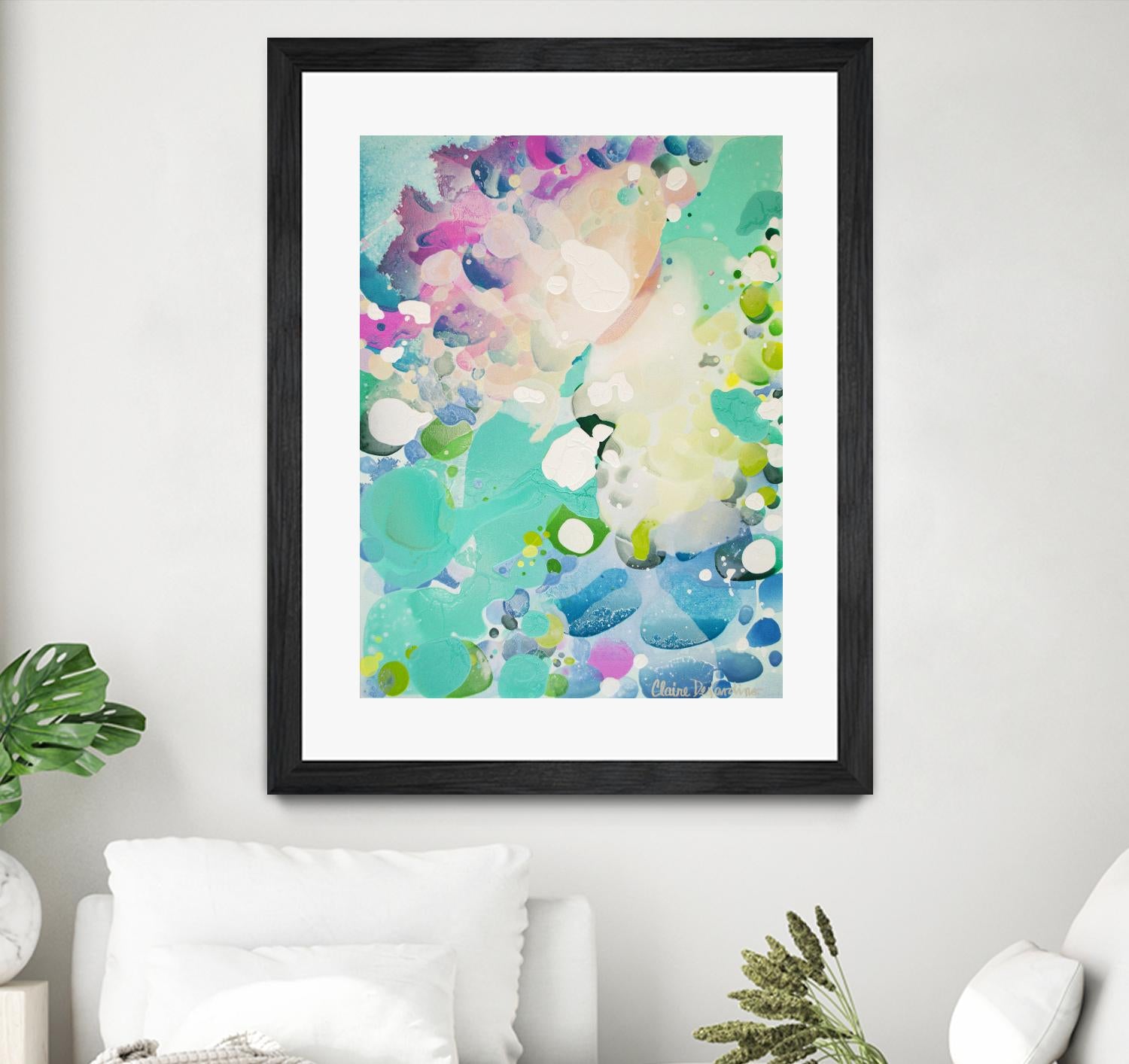 Little Kitten by Claire Desjardins on GIANT ART - blue abstract artistes du québec