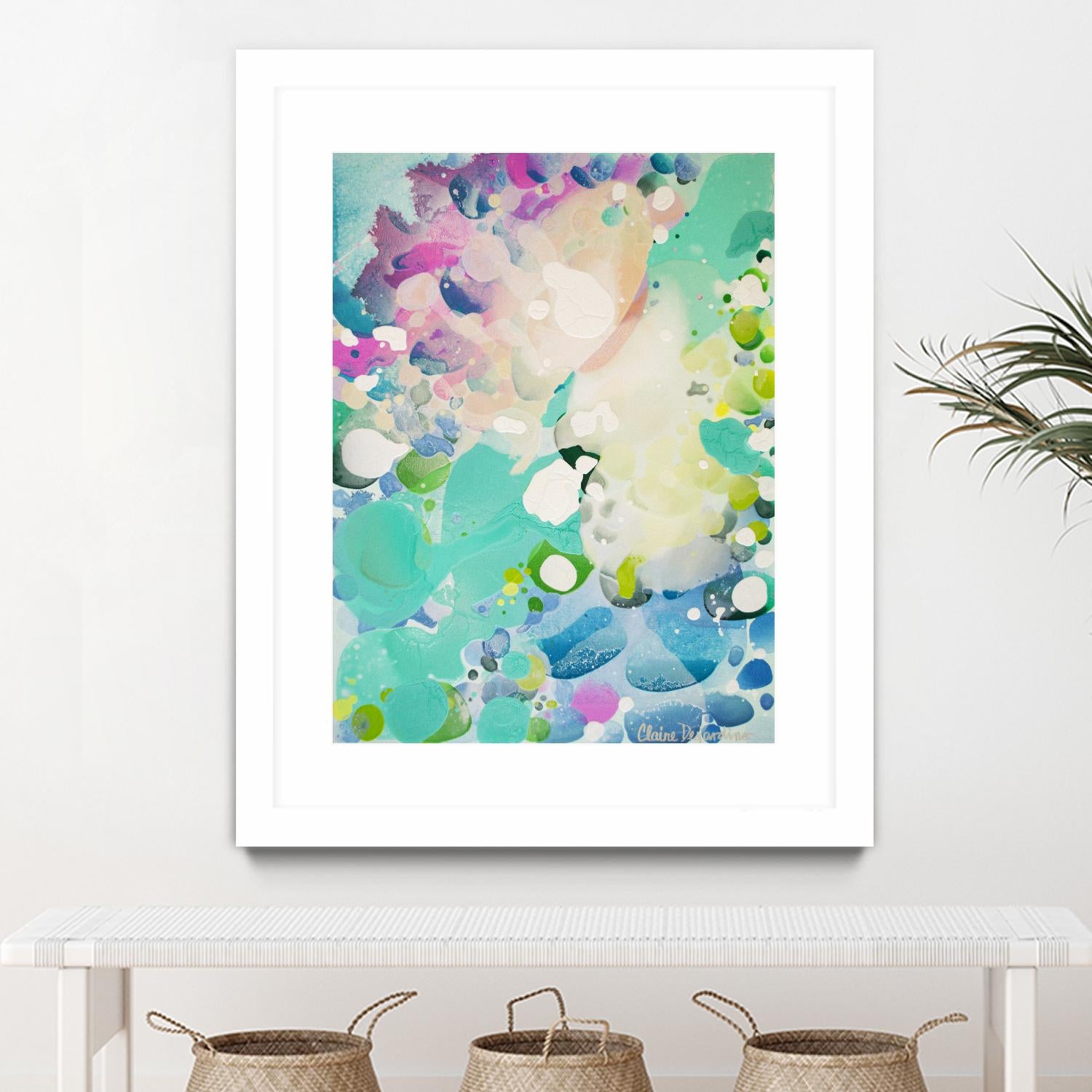 Little Kitten by Claire Desjardins on GIANT ART - blue abstract artistes du québec