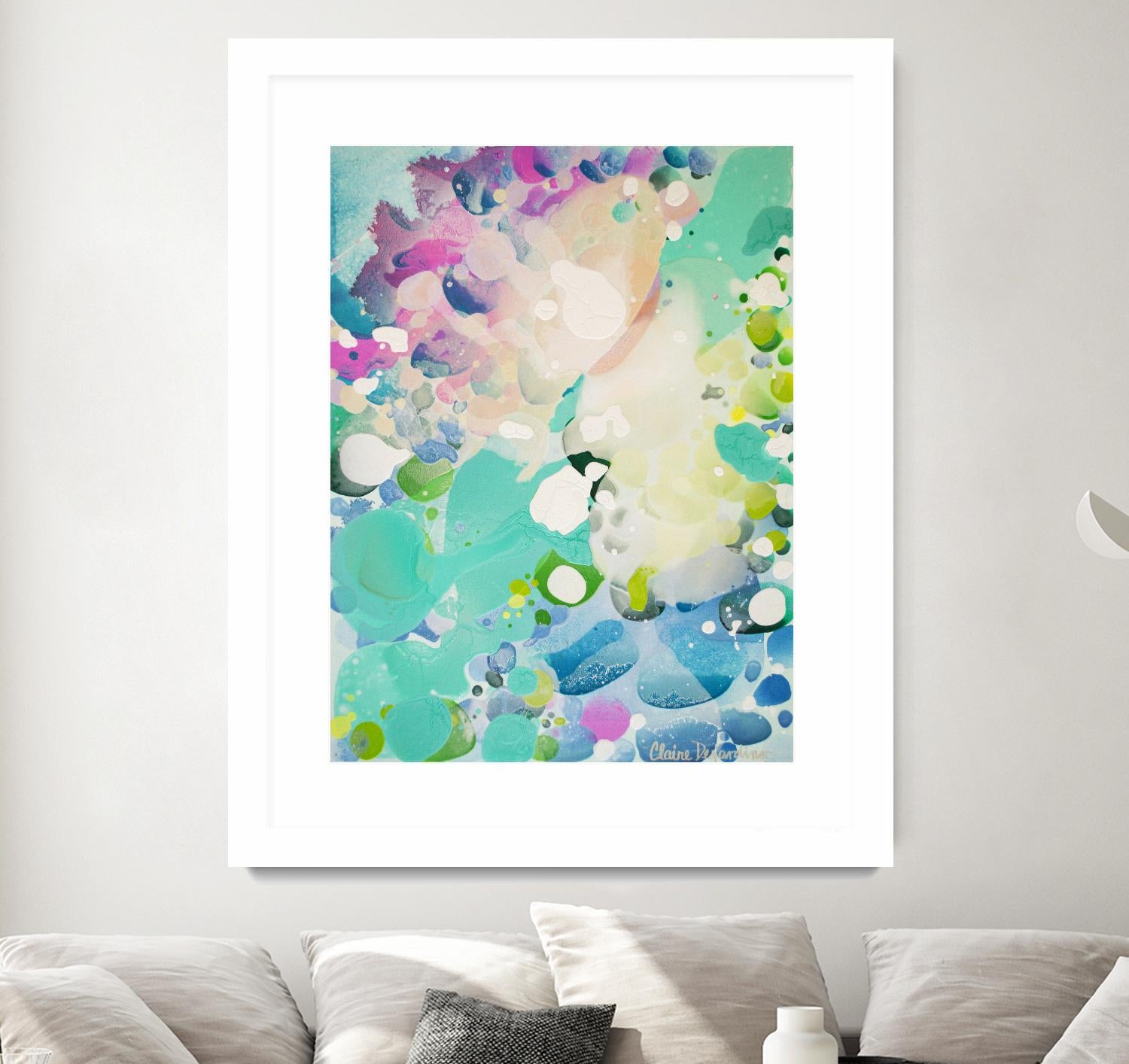 Little Kitten by Claire Desjardins on GIANT ART - blue abstract artistes du québec