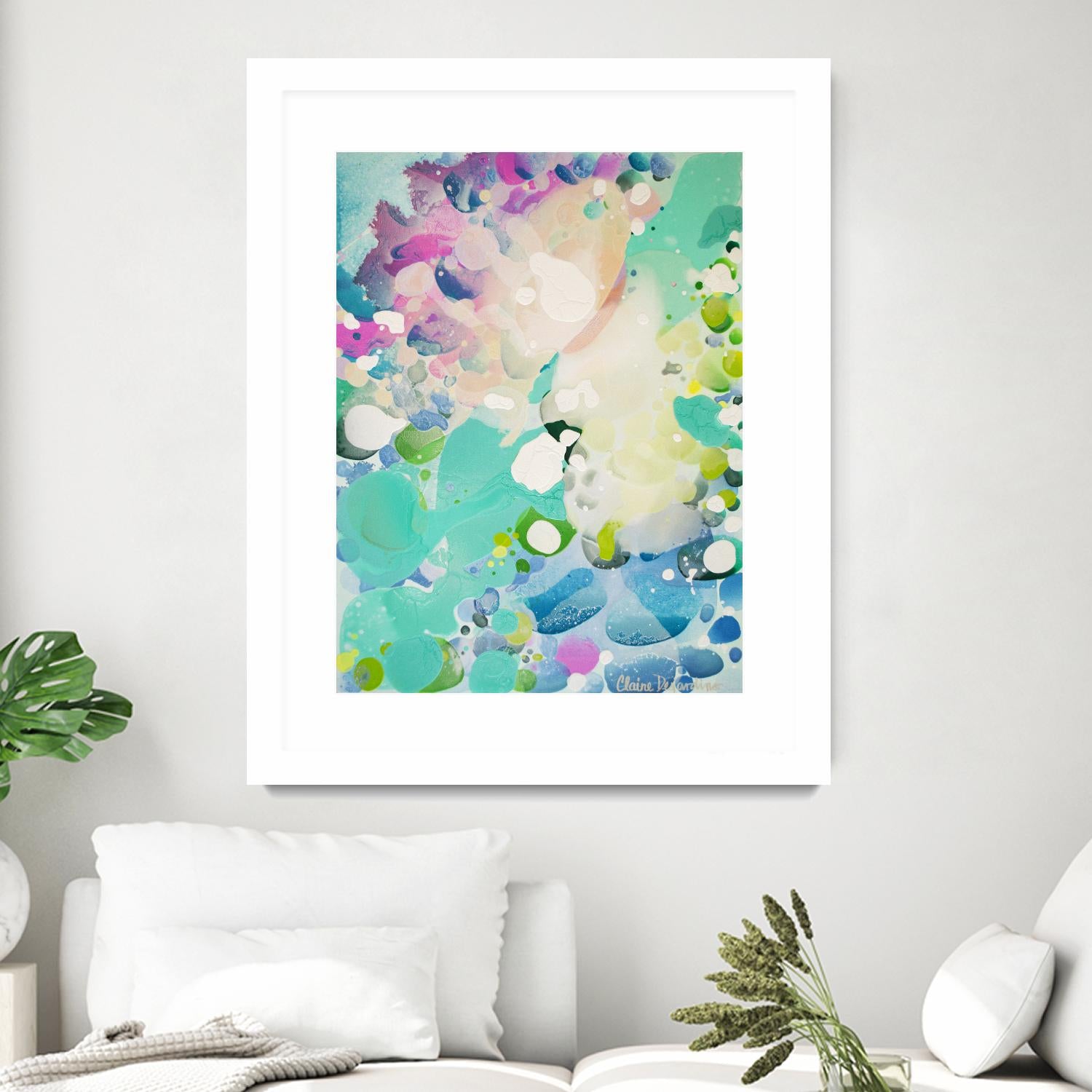 Little Kitten by Claire Desjardins on GIANT ART - blue abstract artistes du québec