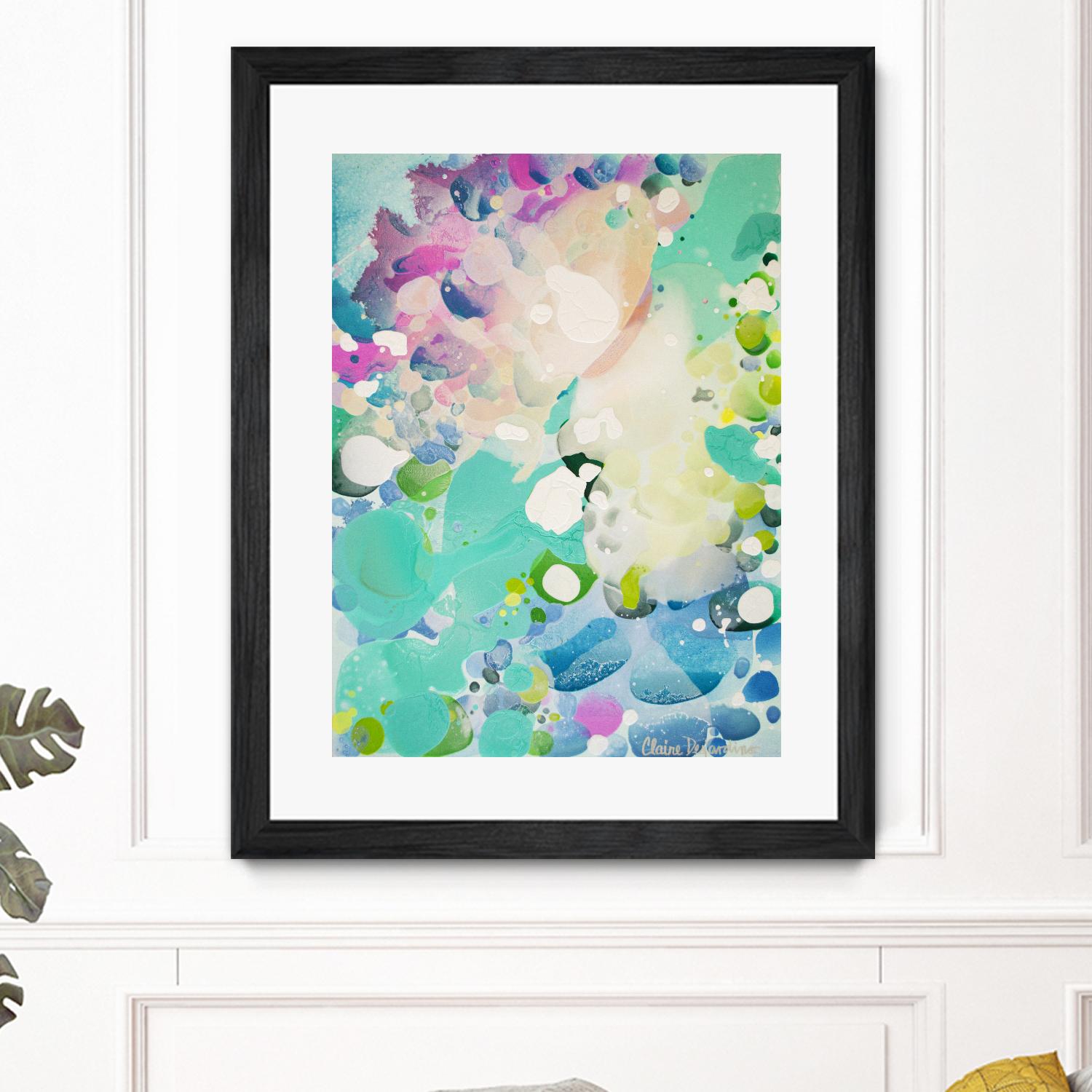 Little Kitten by Claire Desjardins on GIANT ART - blue abstract artistes du québec