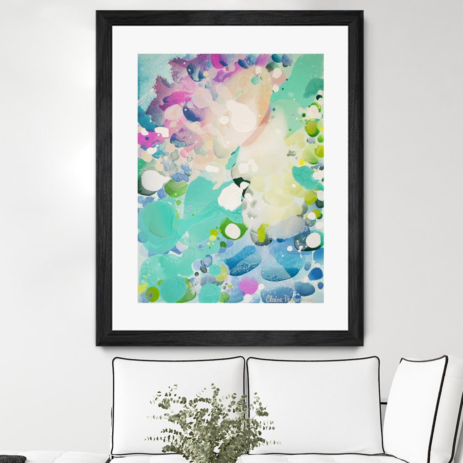 Little Kitten by Claire Desjardins on GIANT ART - blue abstract artistes du québec