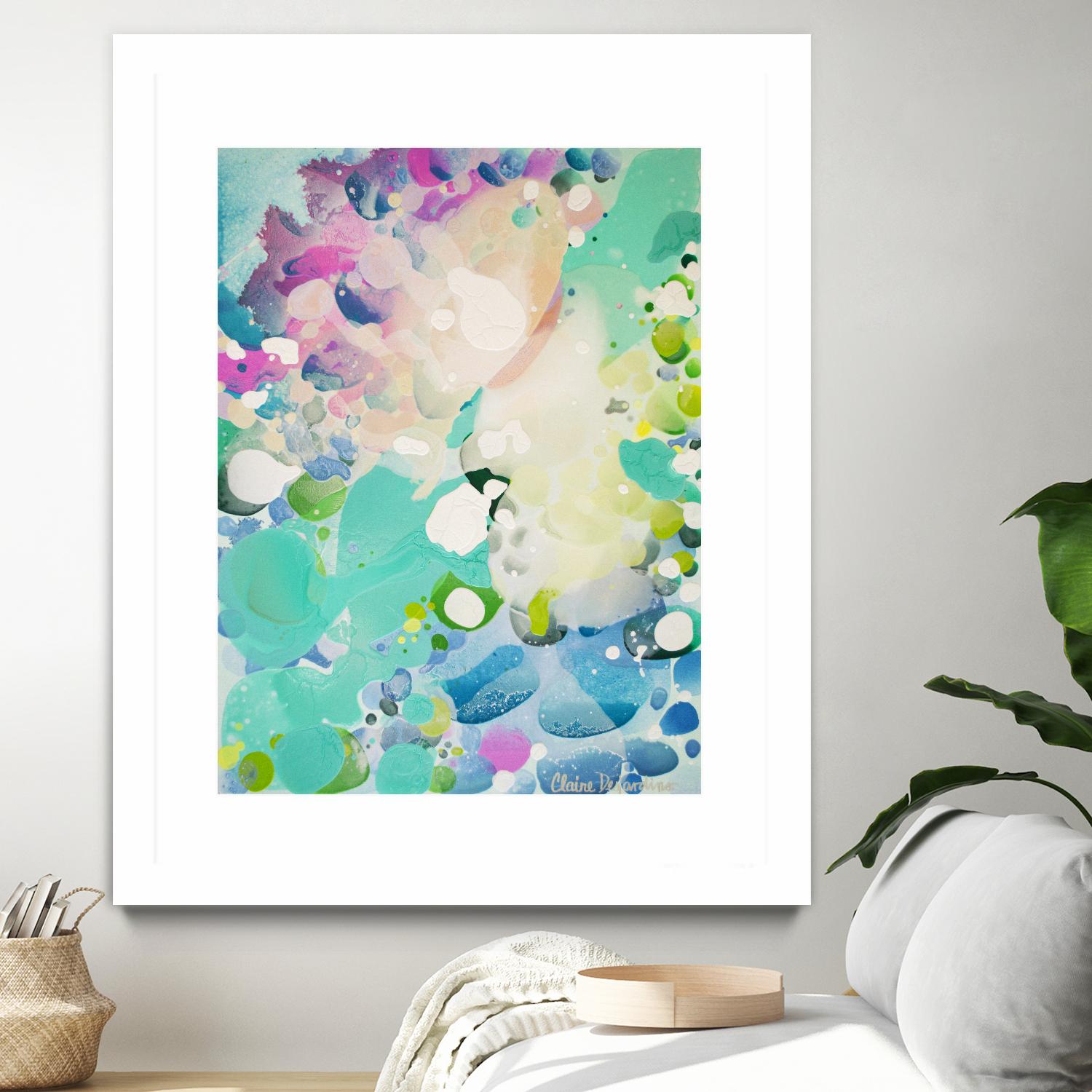 Little Kitten by Claire Desjardins on GIANT ART - blue abstract artistes du québec