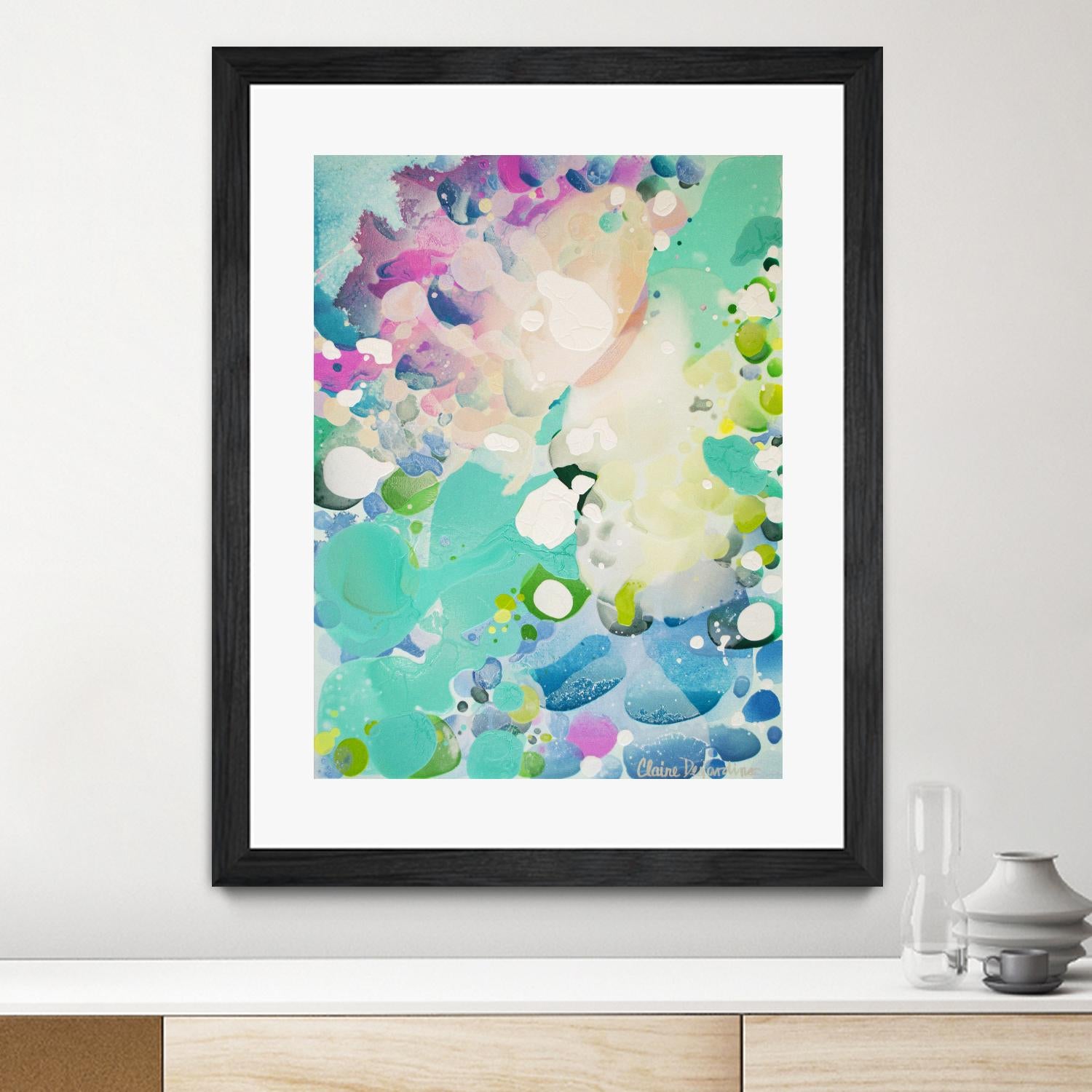 Little Kitten by Claire Desjardins on GIANT ART - blue abstract artistes du québec