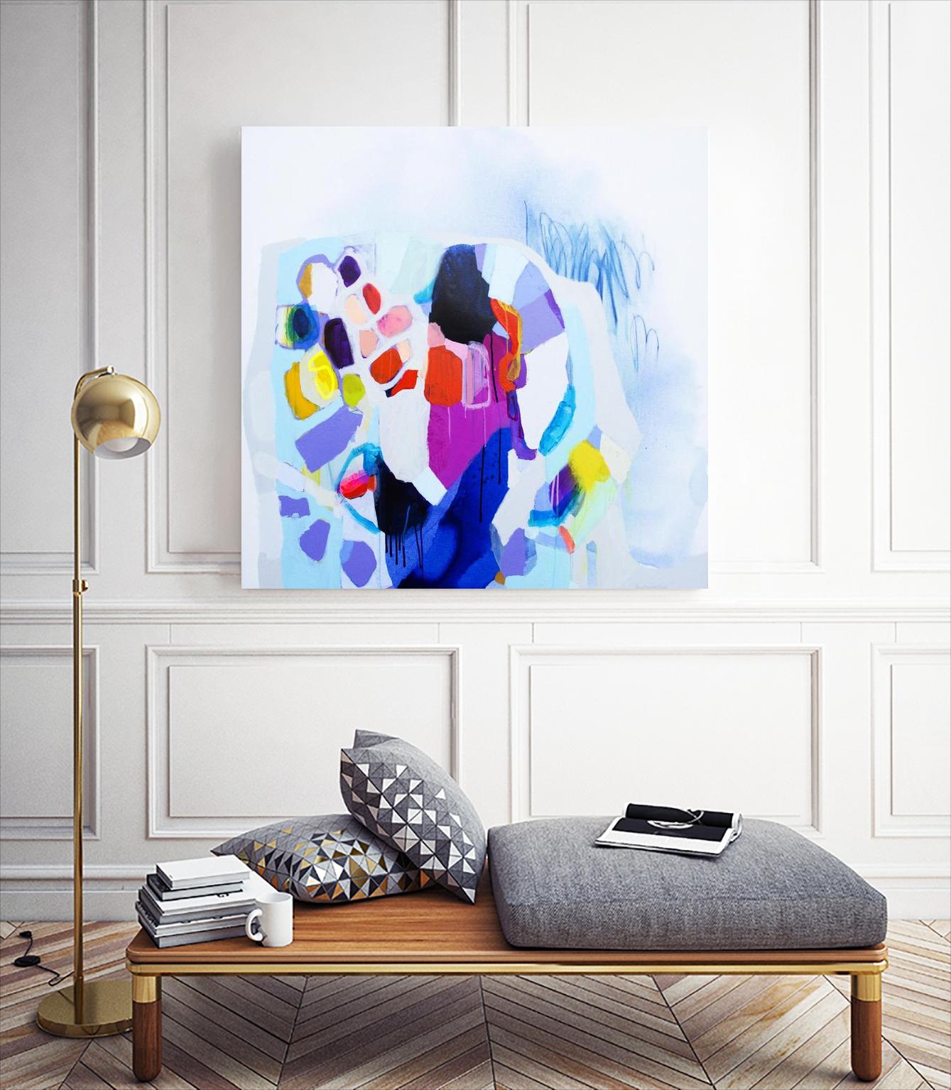 Now that we are we all friends by Claire Desjardins on GIANT ART - pink abstract