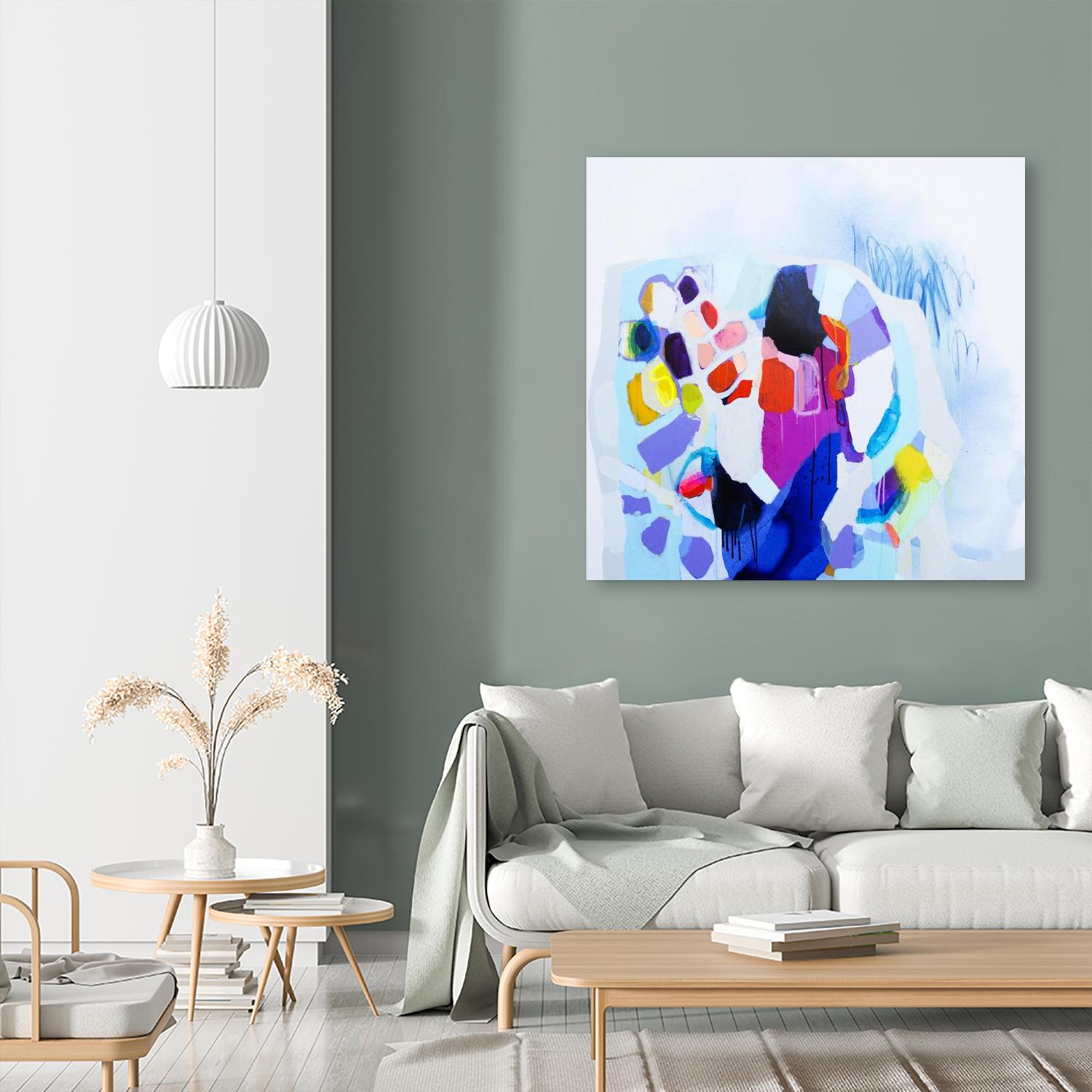 Now that we are we all friends by Claire Desjardins on GIANT ART - pink abstract