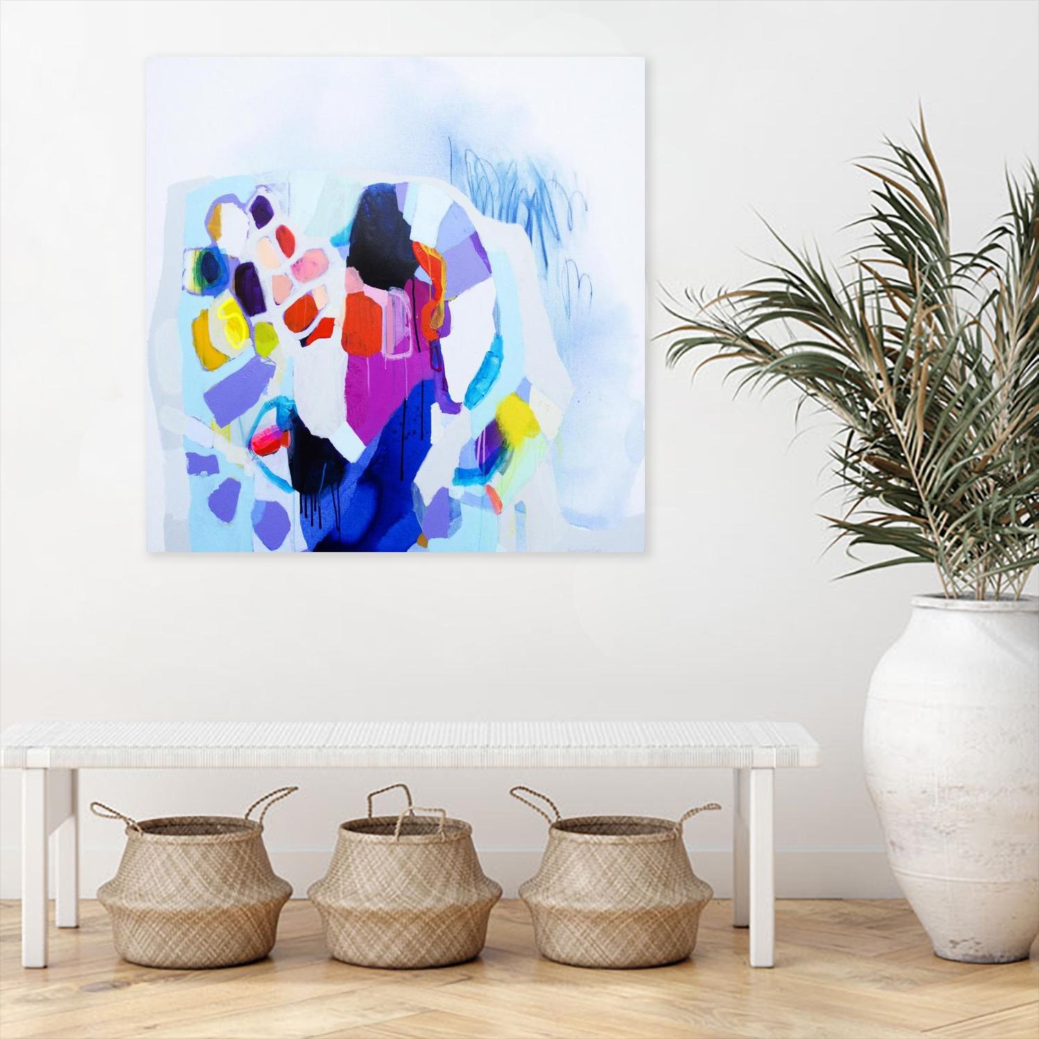 Now that we are we all friends by Claire Desjardins on GIANT ART - pink abstract