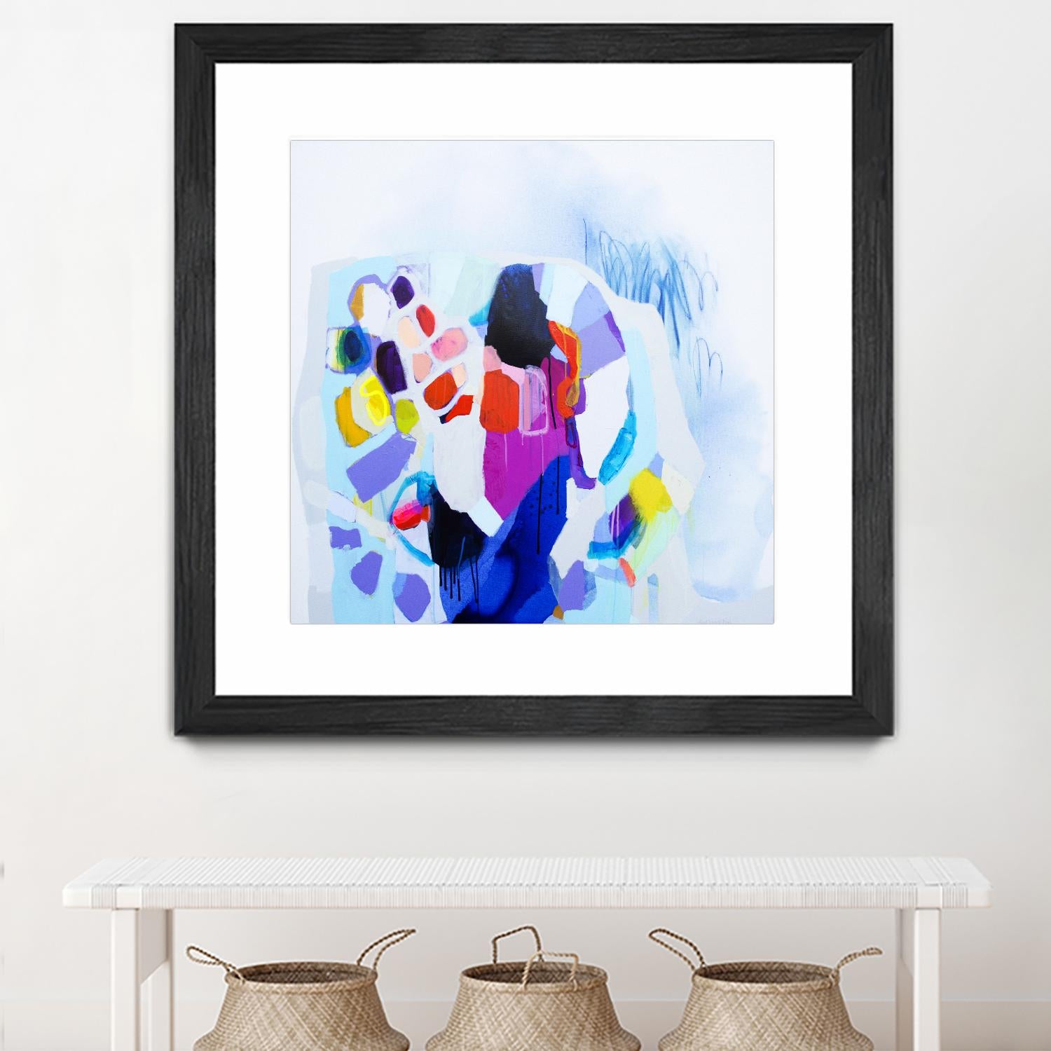 Now that we are we all friends by Claire Desjardins on GIANT ART - blue abstract