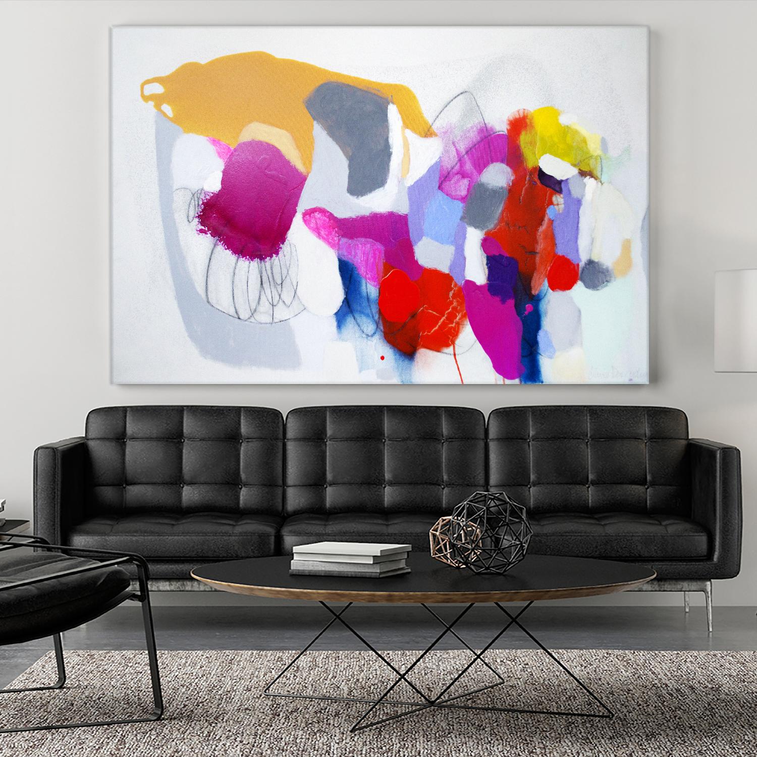 Summer ahead by Claire Desjardins on GIANT ART - pink abstract