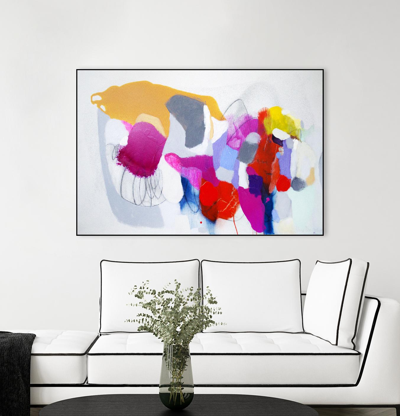 Summer ahead by Claire Desjardins on GIANT ART - pink abstract