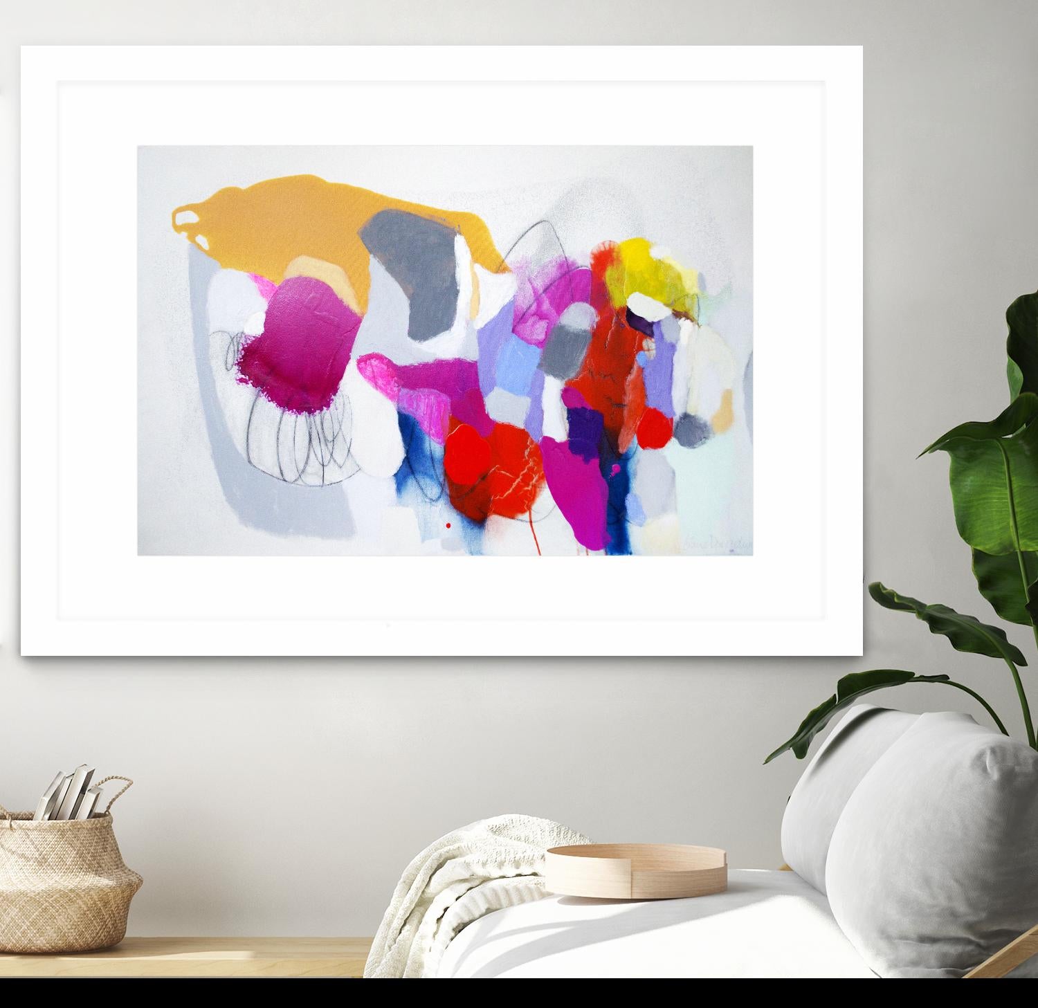 Summer ahead by Claire Desjardins on GIANT ART - red abstract artistes du québec