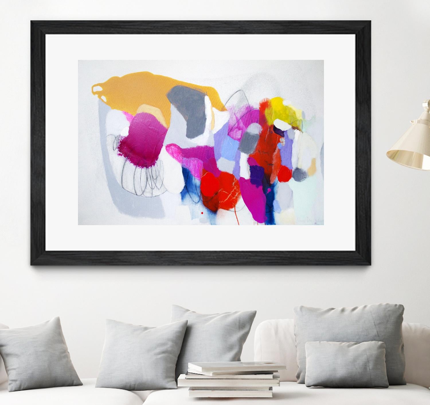 Summer ahead by Claire Desjardins on GIANT ART - red abstract artistes du québec