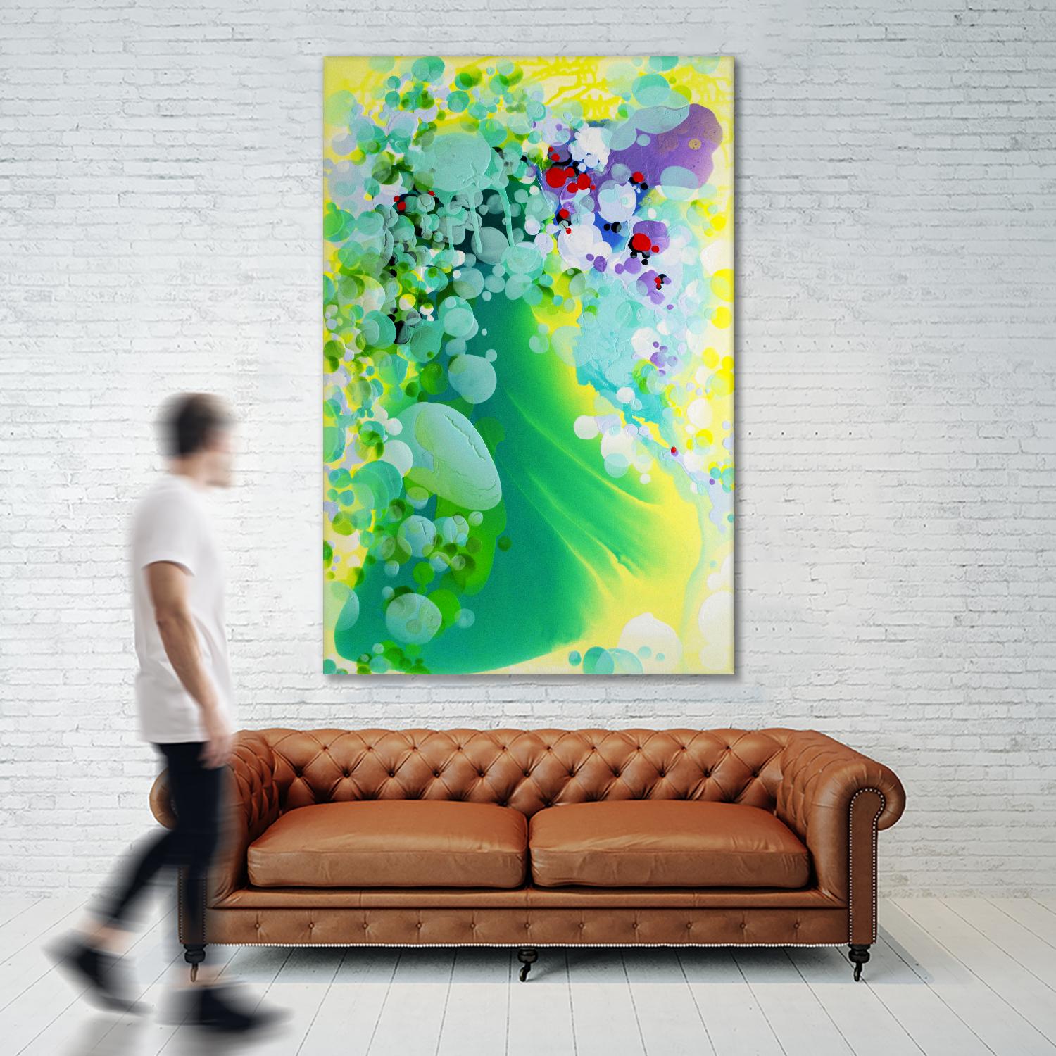 Towards the weekend by Claire Desjardins on GIANT ART - yellow abstract