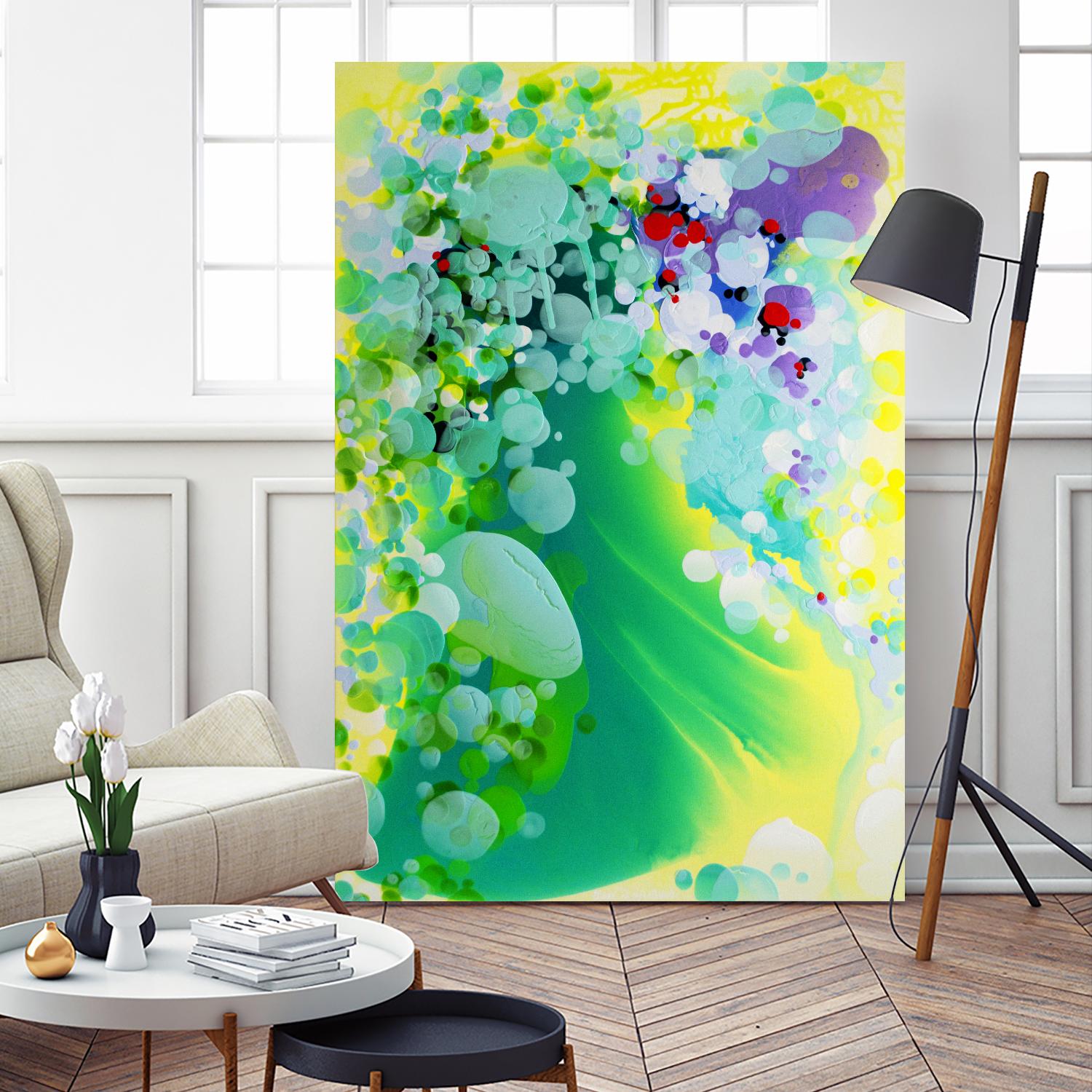 Towards the weekend by Claire Desjardins on GIANT ART - yellow abstract