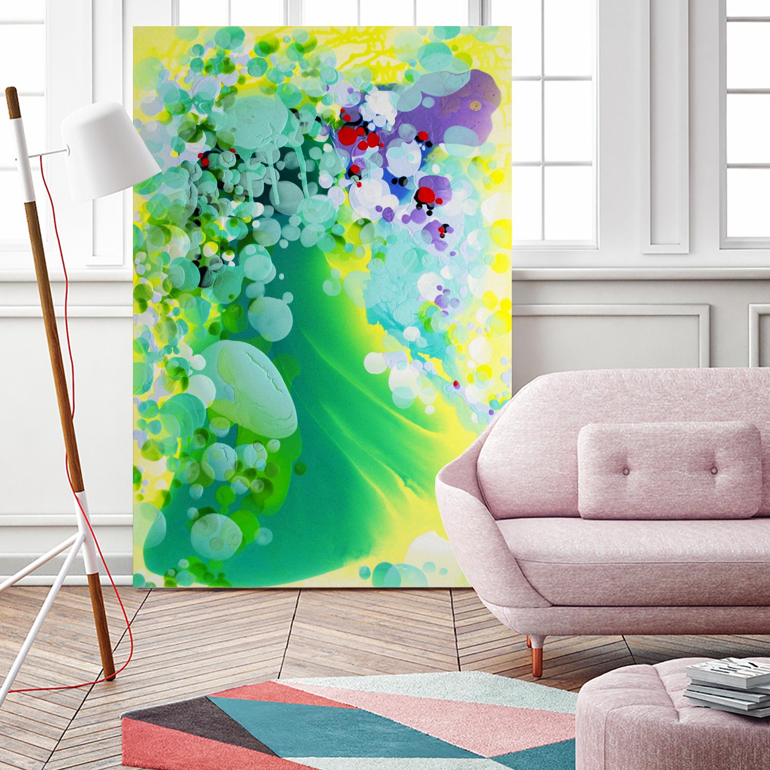 Towards the weekend by Claire Desjardins on GIANT ART - yellow abstract