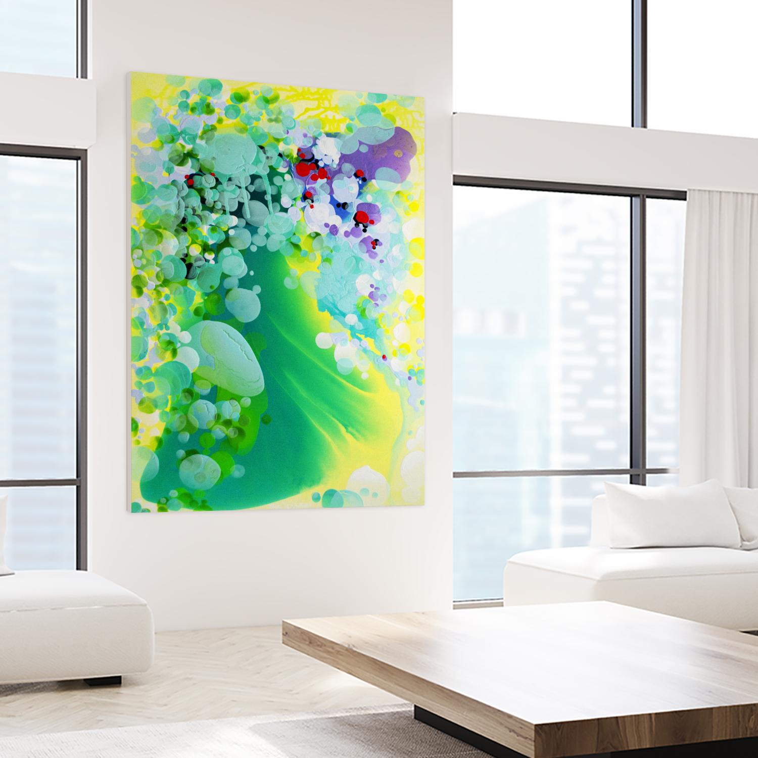 Towards the weekend by Claire Desjardins on GIANT ART - yellow abstract