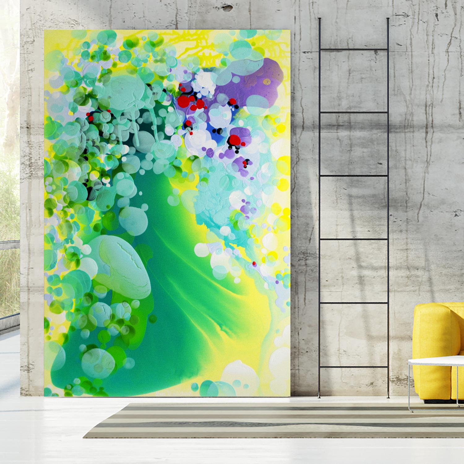 Towards the weekend by Claire Desjardins on GIANT ART - yellow abstract