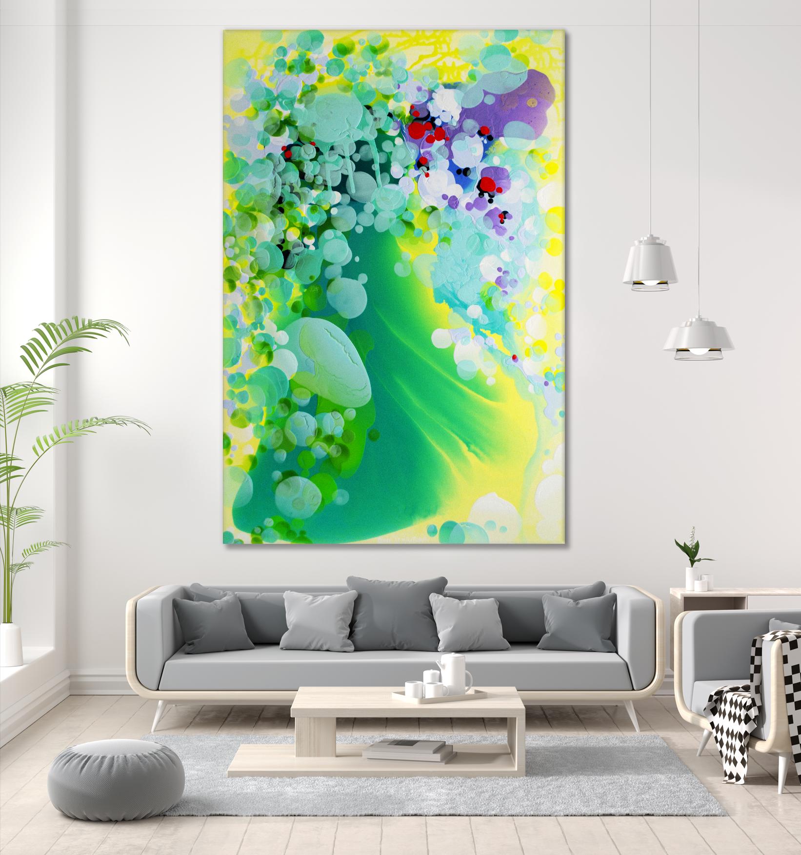 Towards the weekend by Claire Desjardins on GIANT ART - yellow abstract