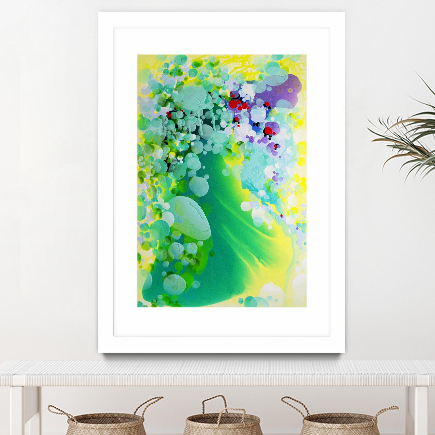 Towards the weekend by Claire Desjardins on GIANT ART - green abstract transparency