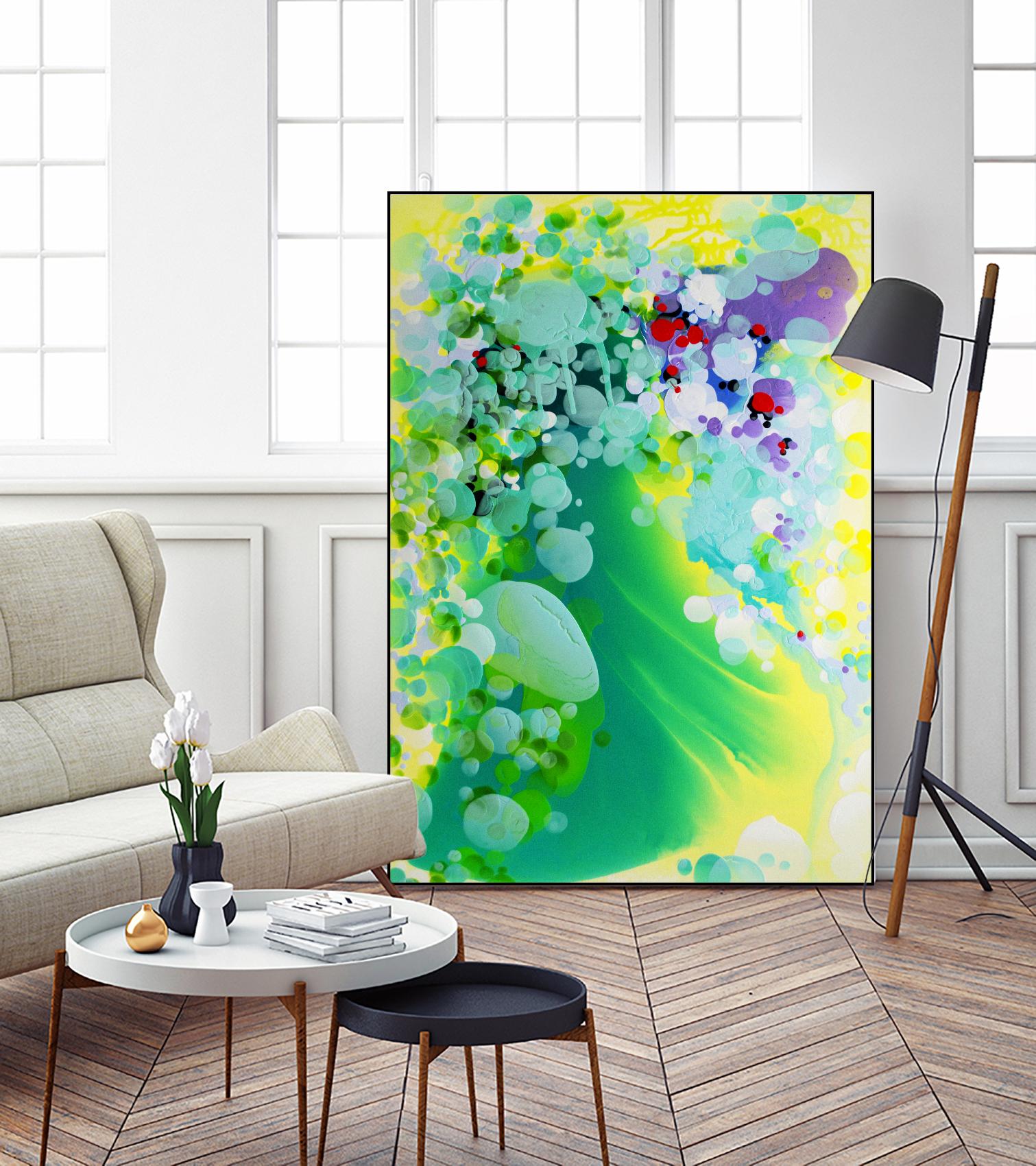 Towards the weekend by Claire Desjardins on GIANT ART - yellow abstract