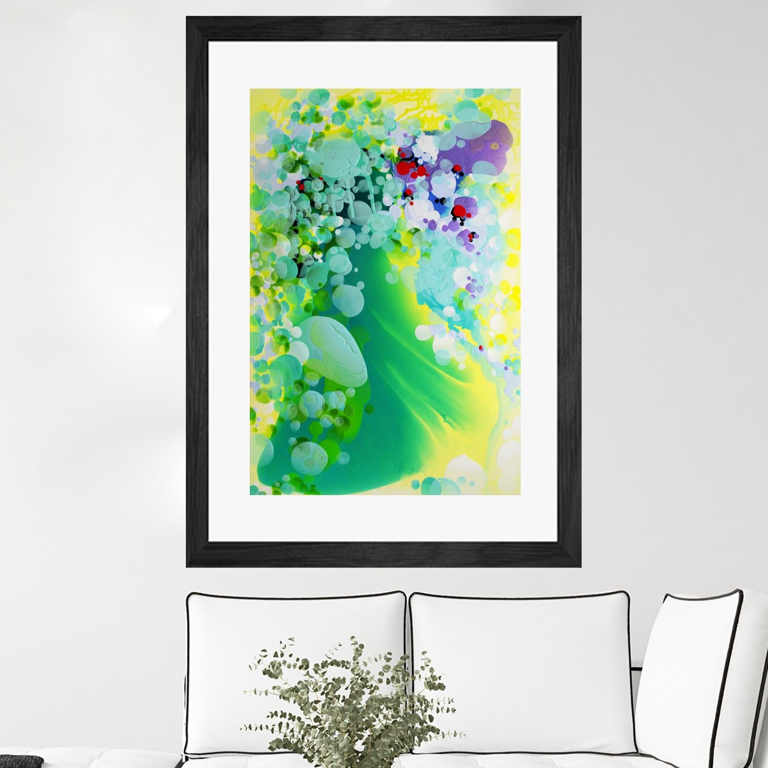 Towards the weekend by Claire Desjardins on GIANT ART - green abstract transparency