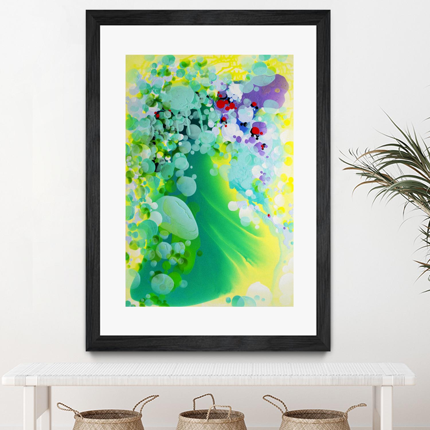 Towards the weekend by Claire Desjardins on GIANT ART - green abstract transparency