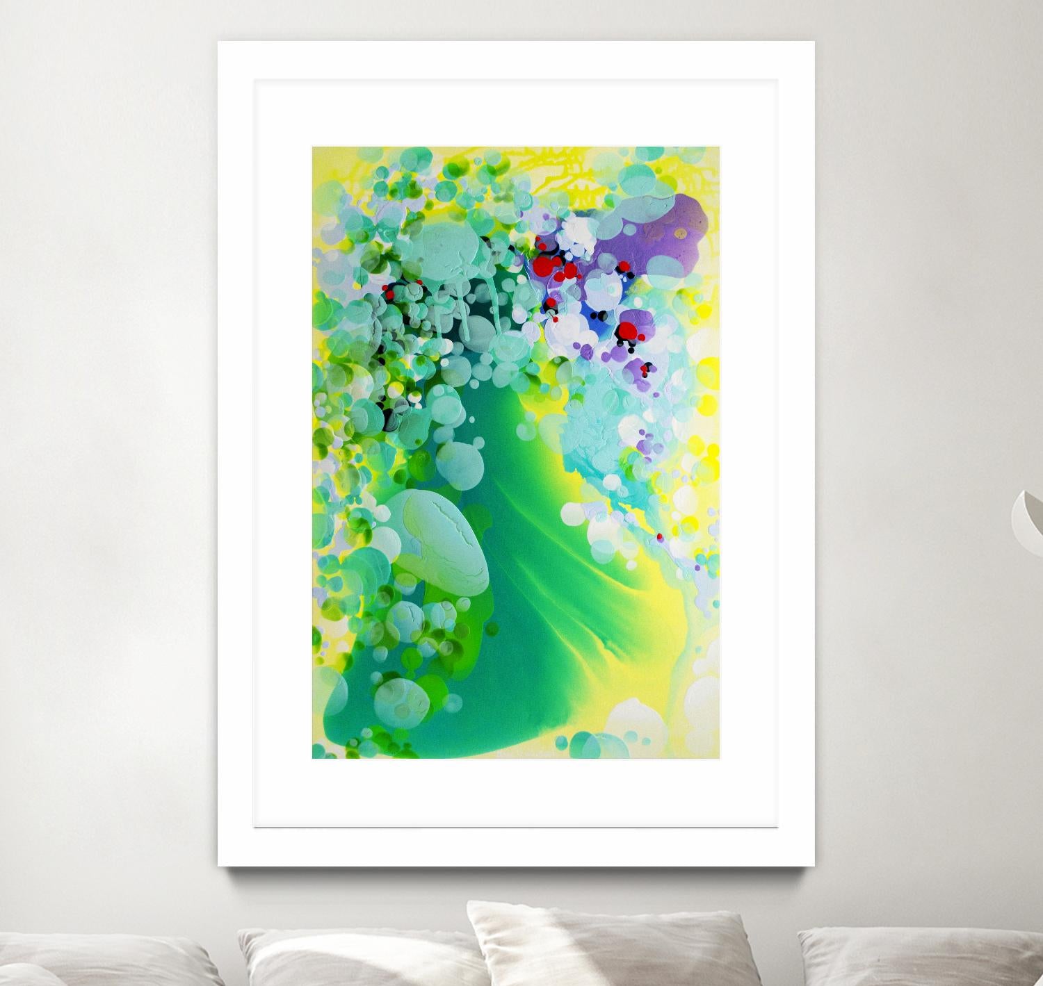 Towards the weekend by Claire Desjardins on GIANT ART - green abstract transparency