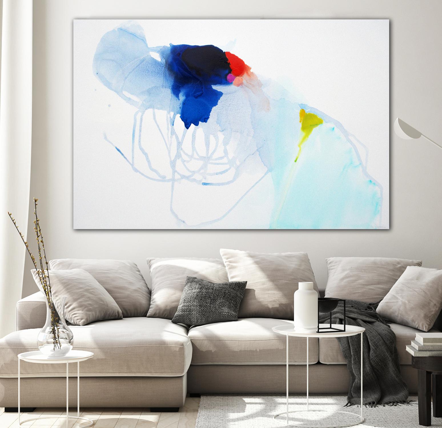 Backstage by Claire Desjardins on GIANT ART - white abstract légereté