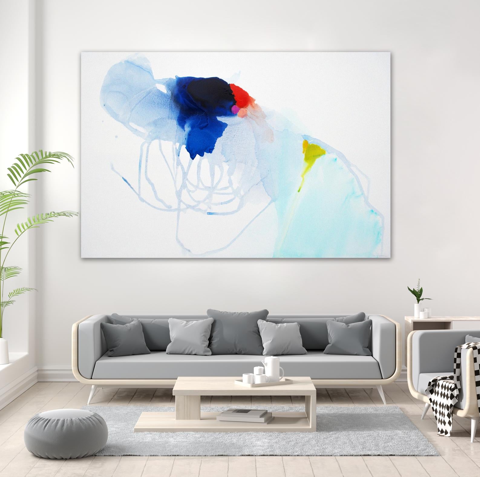 Backstage by Claire Desjardins on GIANT ART - white abstract légereté