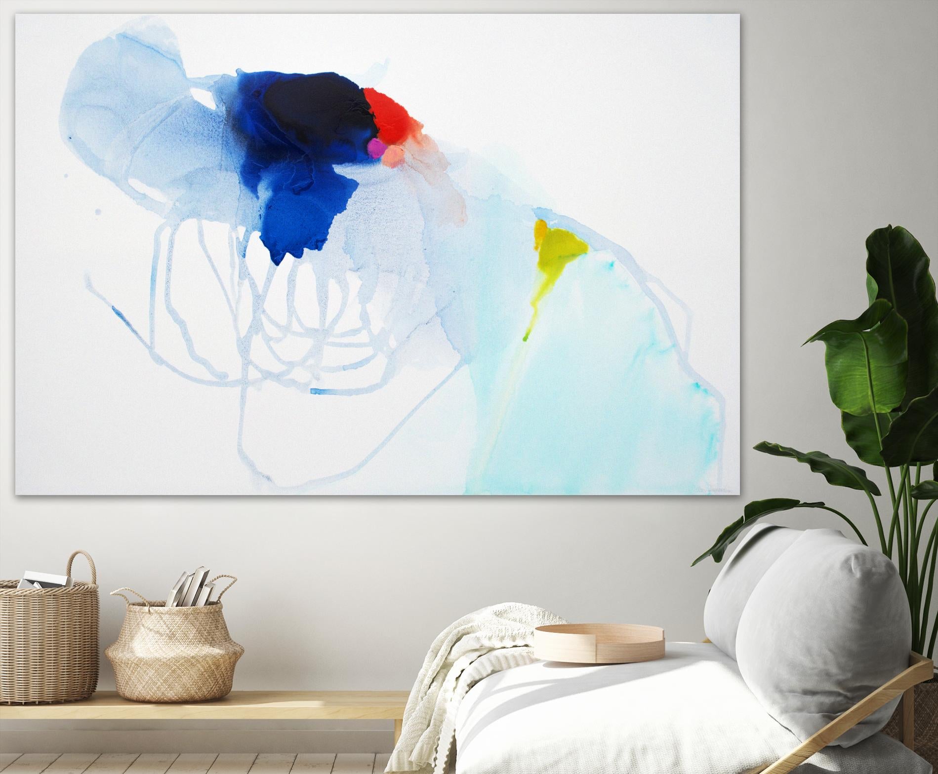 Backstage by Claire Desjardins on GIANT ART - white abstract légereté