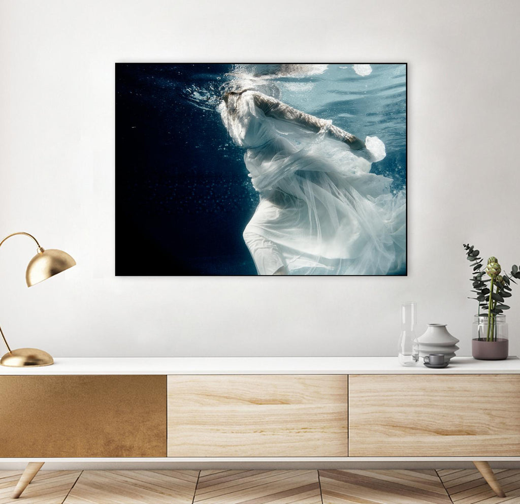 Approach by Peter Morneau on GIANT ART - white figurative ballerina