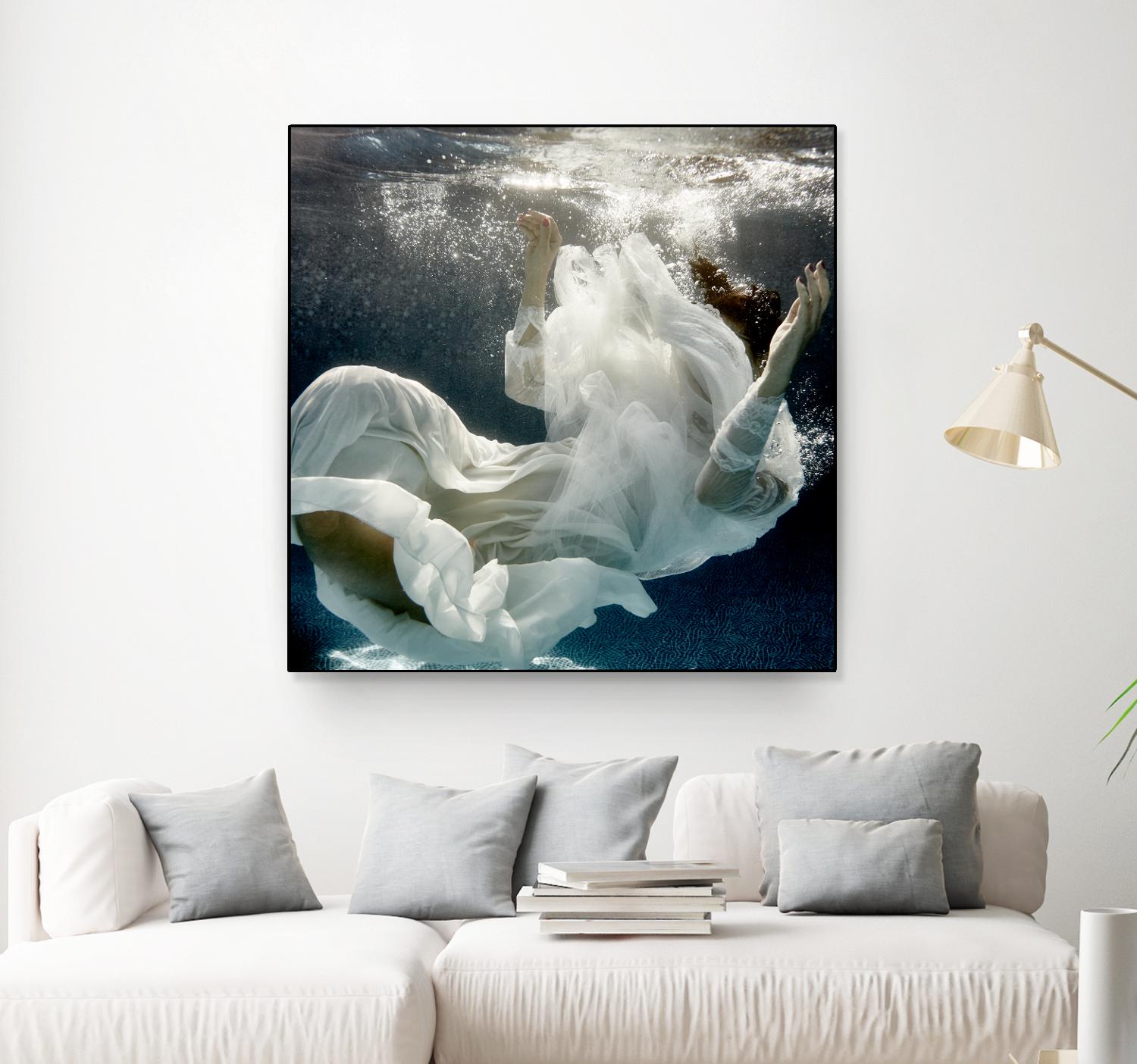 Float 3 by Peter Morneau on GIANT ART - blue figurative artistes du québec