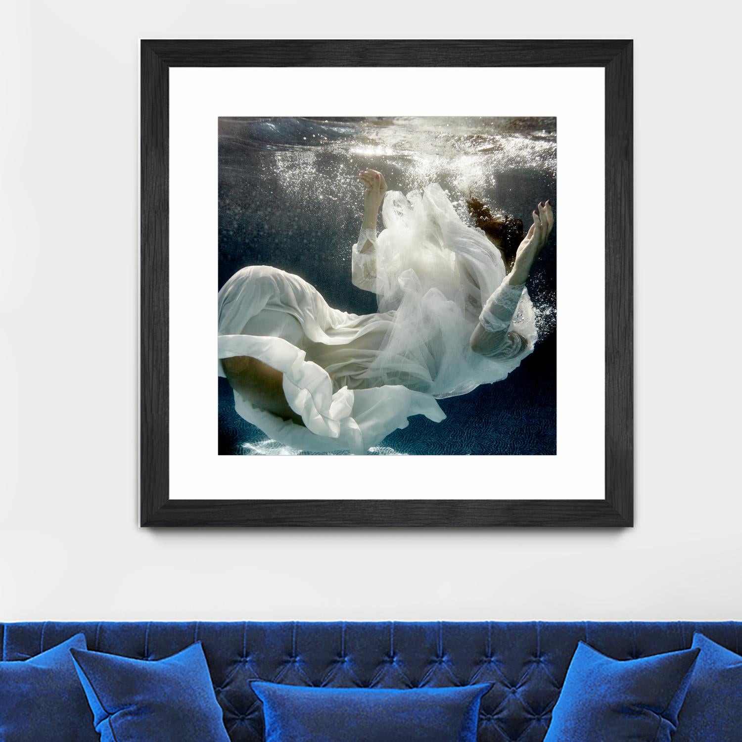 Float 3 by Peter Morneau on GIANT ART - blue figurative artistes du québec