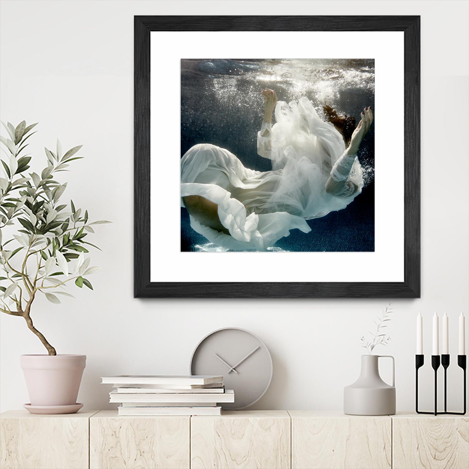 Float 3 by Peter Morneau on GIANT ART - blue figurative artistes du québec